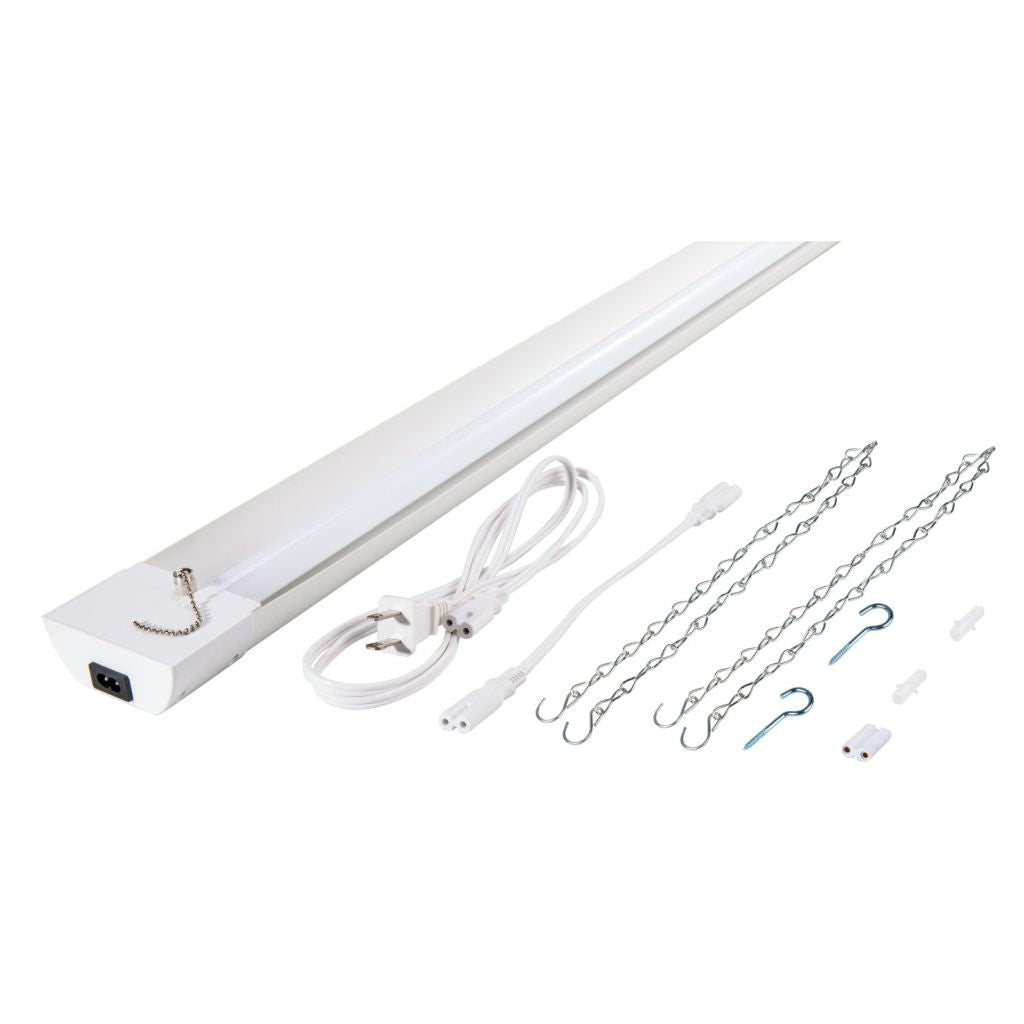 4-ft White LED Linear Shop Light (2-Pack)